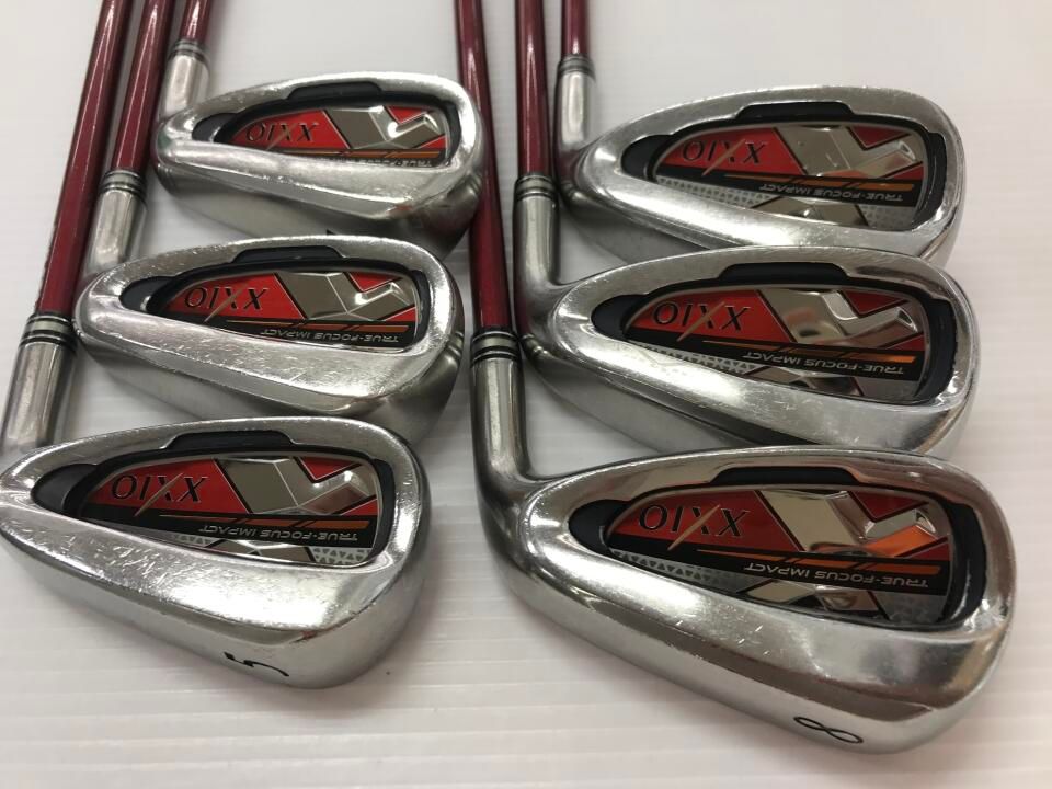 ダンロップ XXIO 10 レッド MP1000 レッド Rフレックス アイアンセット