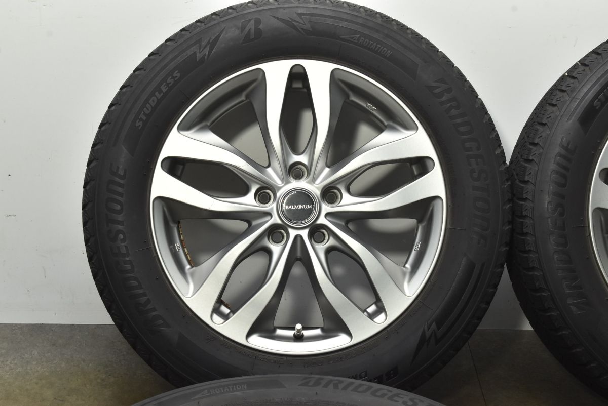  SK フォレスター等に バルミナ 17 in 7 J 38 PCD 114 3 ブリヂストン DM V 225 60 R クロストレック アルファード ヴェルファイア 17インチ タイヤ ホイールセット