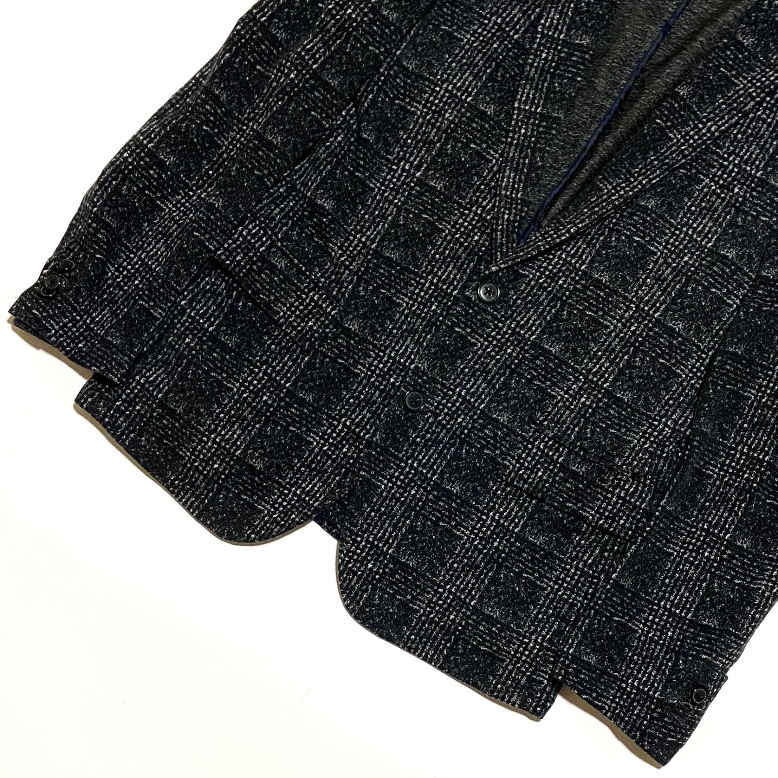 美品 ナノユニバース ダメリーノ Carreman セットアップ スーツ 無地 ナノユニバース ダメリーノ CARREMAN セットアップスーツ ダークグレー