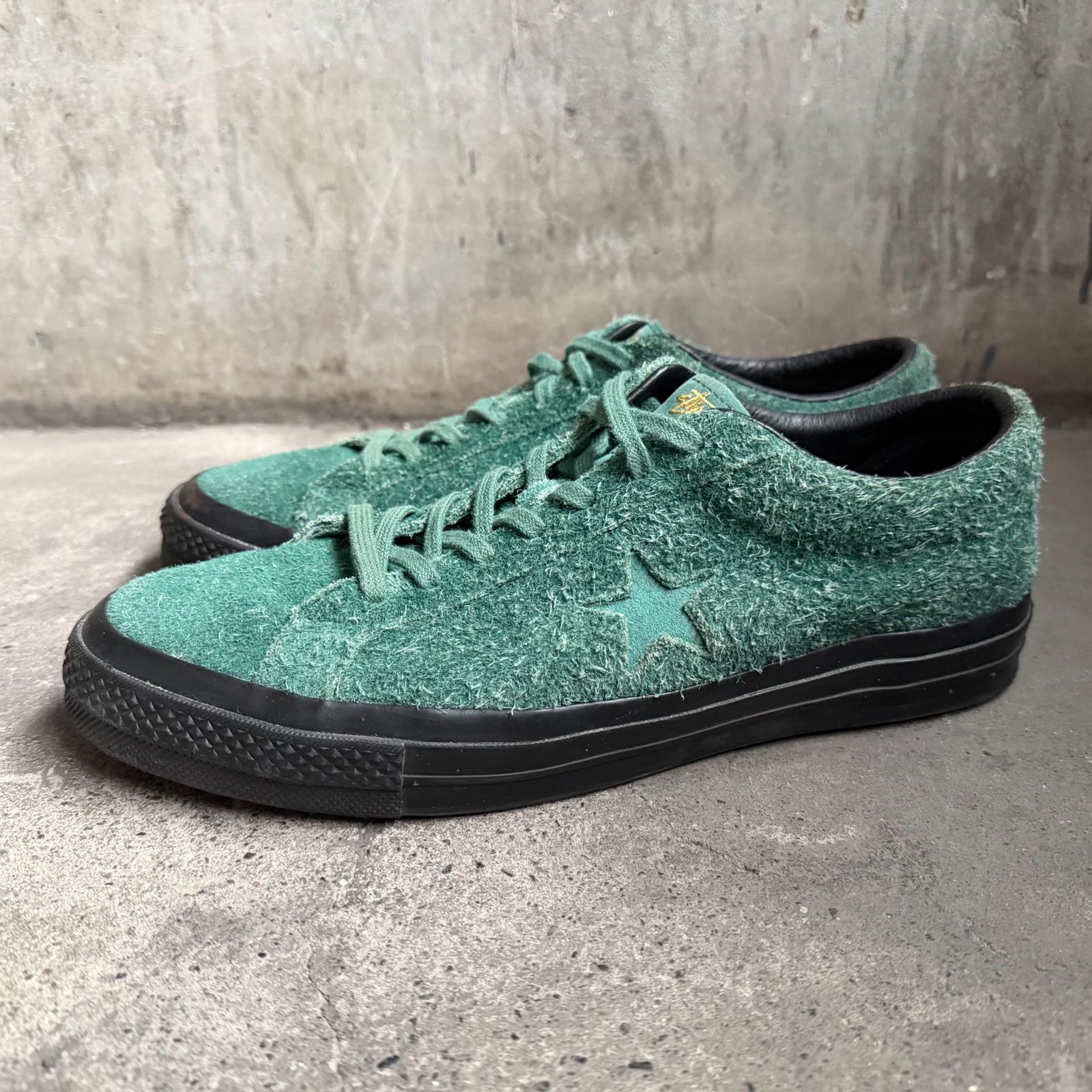 CONVERSE x STUSSY 16aw ONE STAR 74 OX スウェード ハンターグリーン