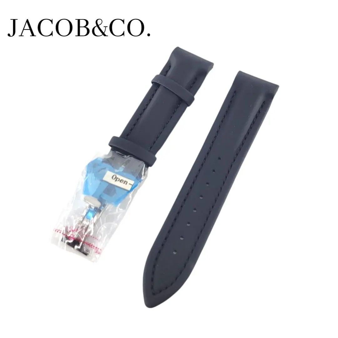 ジェイコブ 純正ポリウレタンベルト 47㎜用 ラグ幅22㎜ ブラック