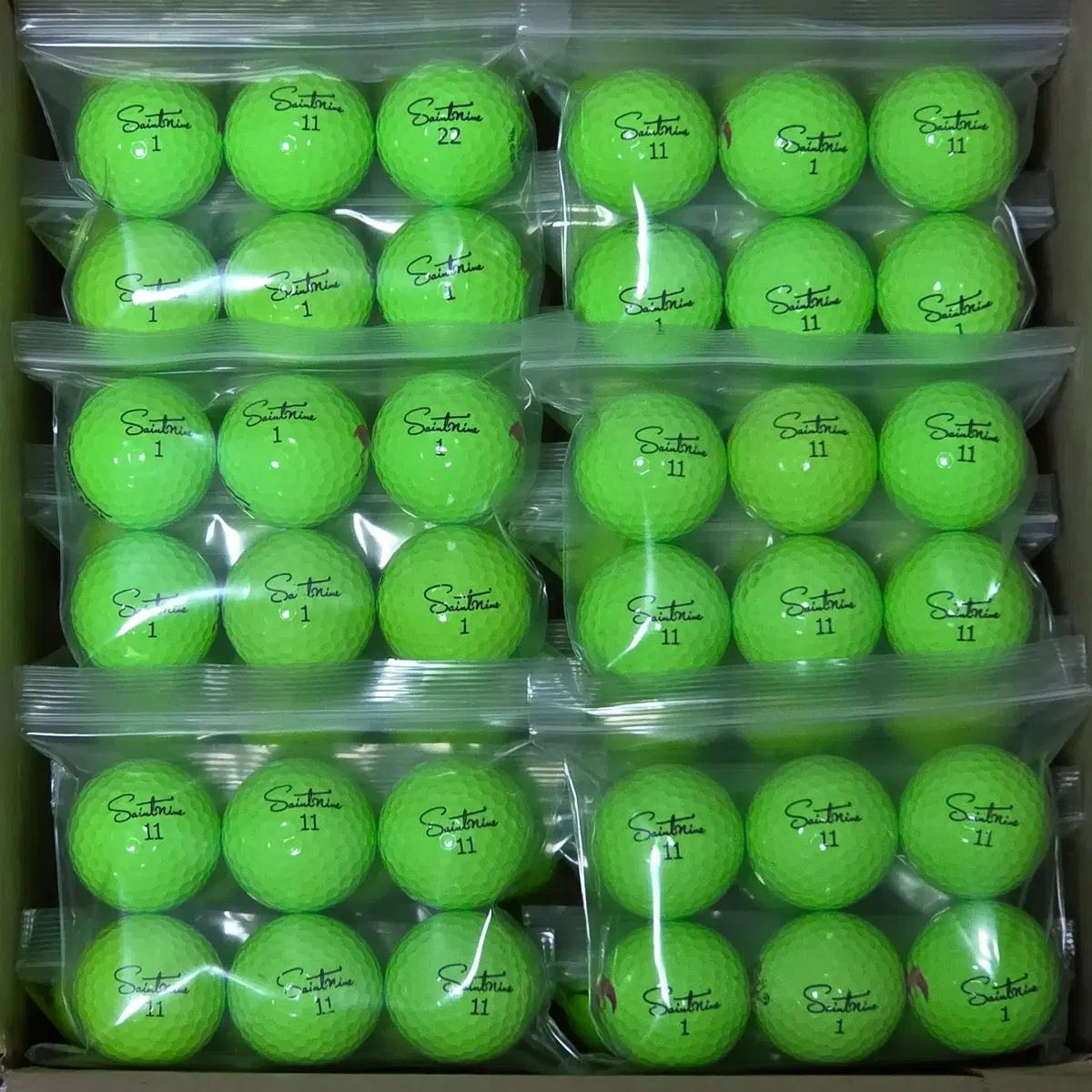 中古　ニューオフィシャル　120球 セイントナイン A級 光沢 COLOR ロストボール 120球 中古ゴルフボール