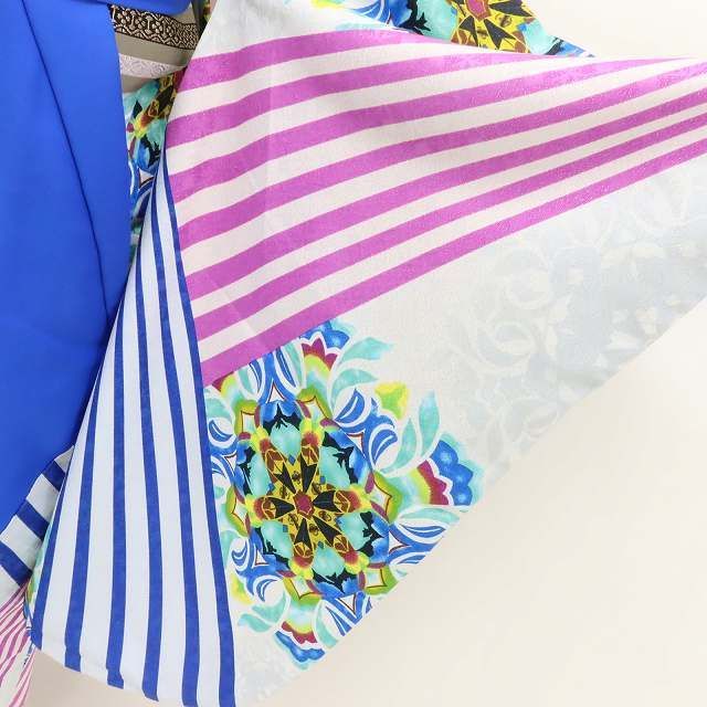  ✾まめ藤✾ 女性用 驚きを秘めて爽やかに映える 卒業袴２点セット D 66 袴 着物 浴衣