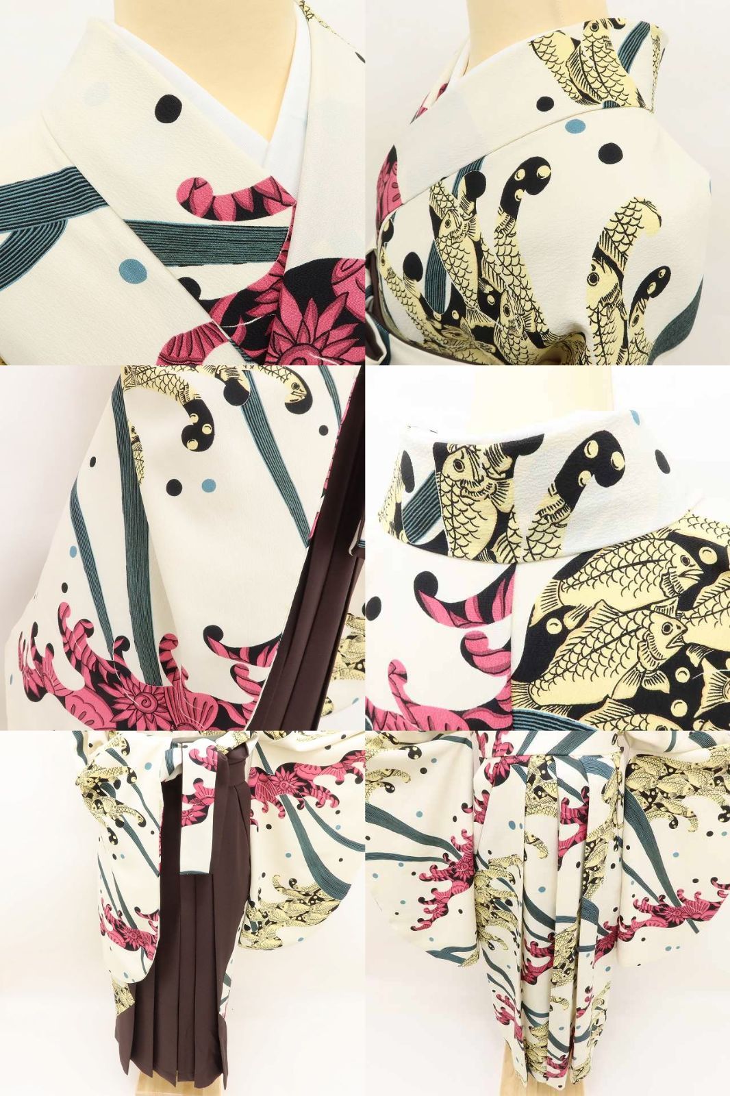 ✾まめ藤✾ 女性用 さり気なく魅せる センスと個性のぶつかり合い 卒業袴２点セット D-67