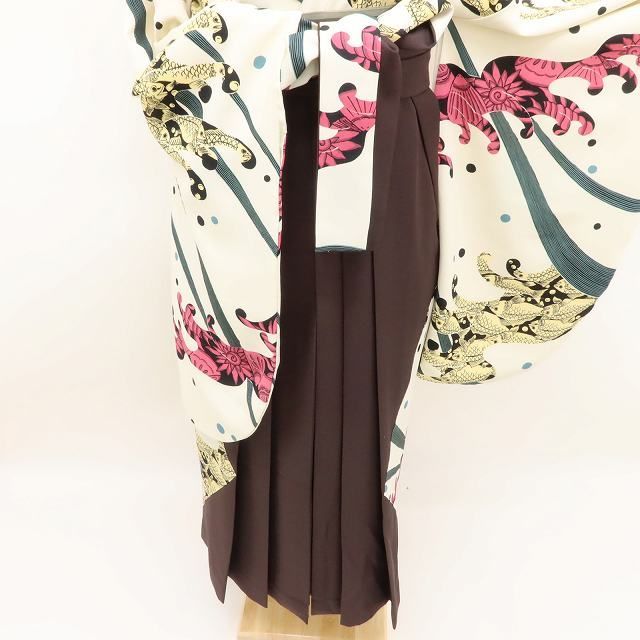  ✾まめ藤✾ 女性用 さり気なく魅せる センスと個性のぶつかり合い 卒業袴２点セット D 67 袴 着物 浴衣