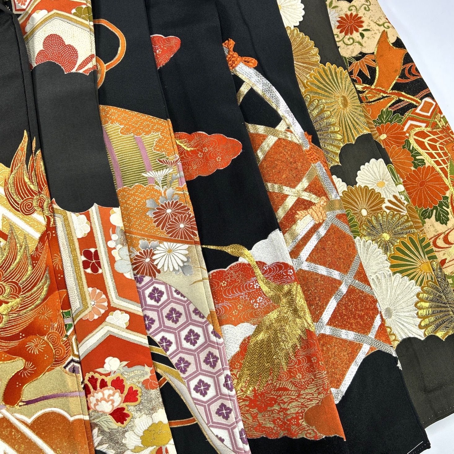 黒留袖 7枚 正絹 着物まとめ売り 同梱購入歓迎 リメイク用 着付け練習