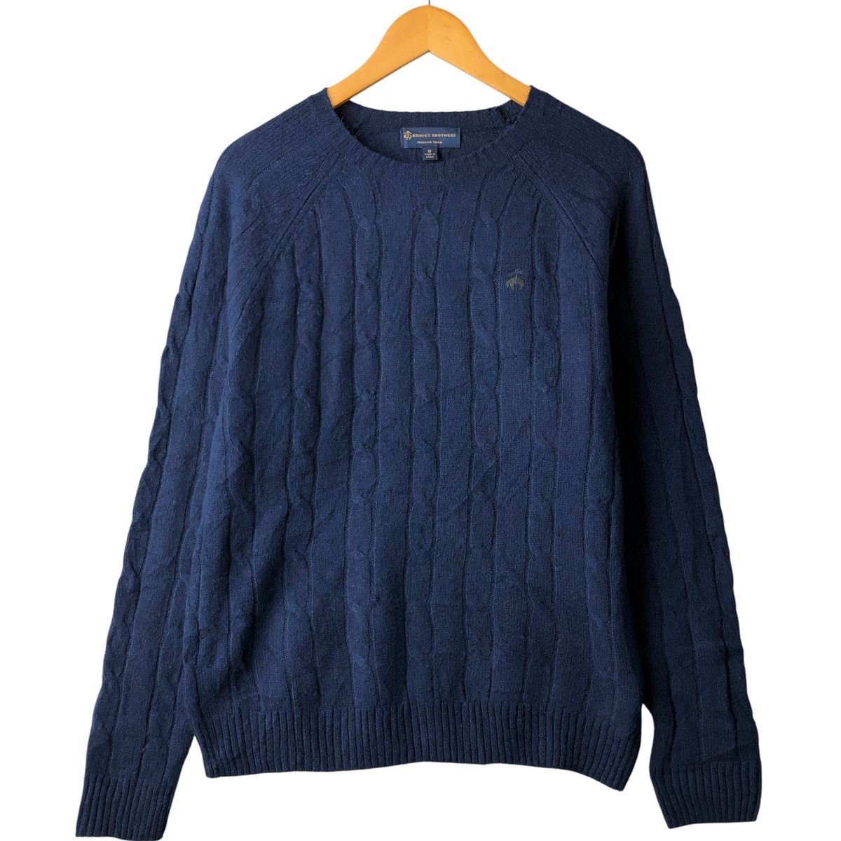 古着 ブルックスブラザーズ Brooks Brothers ケーブル編み ラムウール 