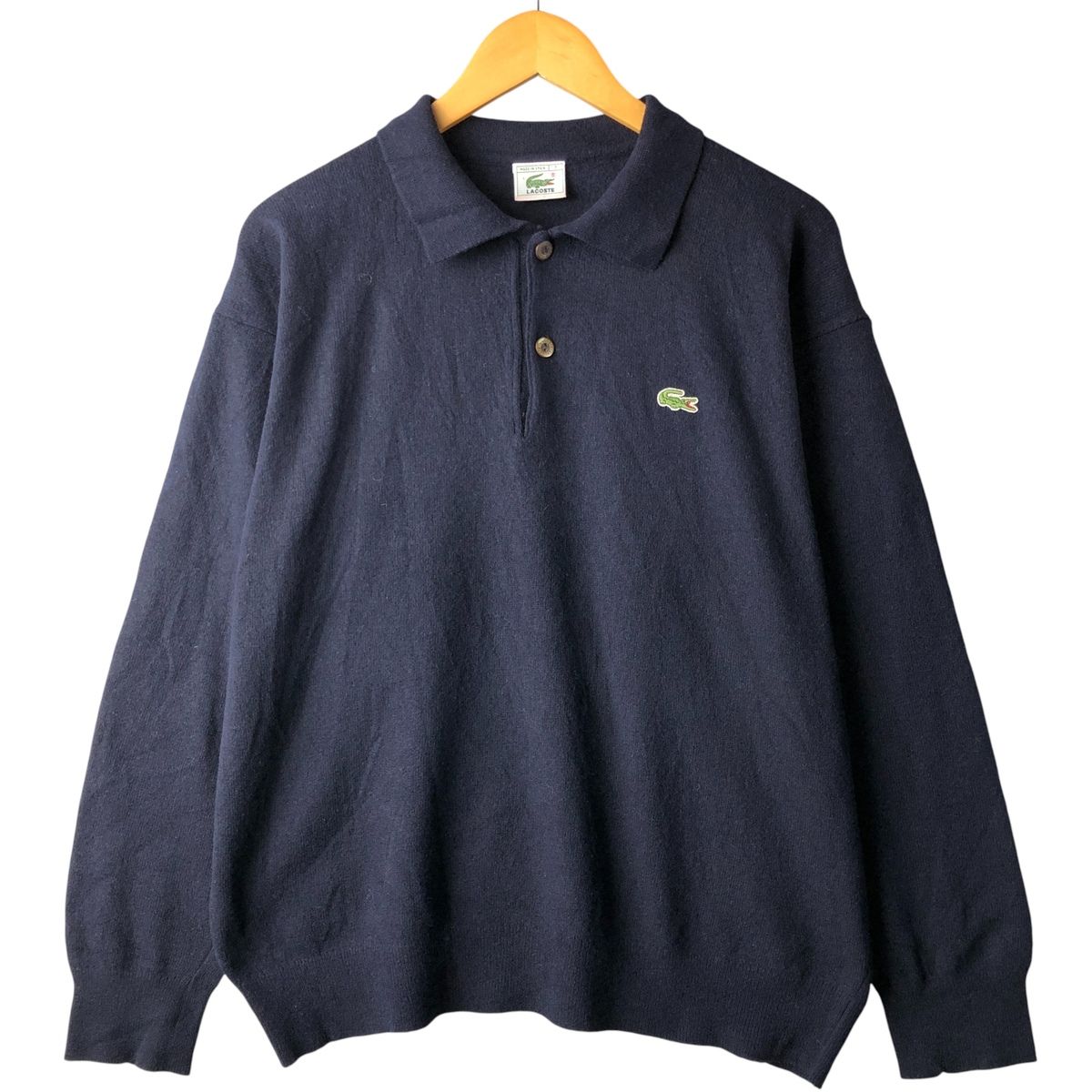 古着 90年代 ラコステ LACOSTE ポロニットセーター 7 メンズXXL相当