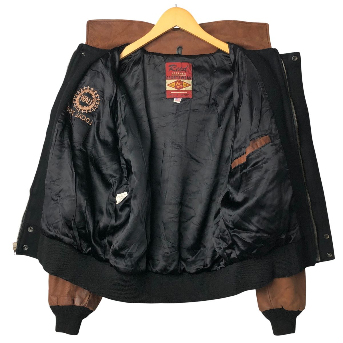 セール中 古着 90年代 Reed 襟付き ウールスタジャン アワード