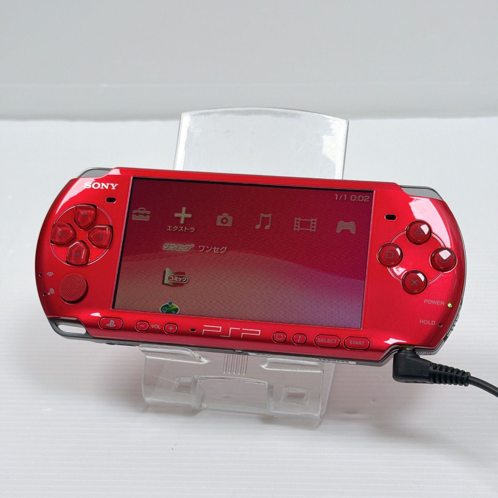 PSP 3000 ラディアントレッド FW 6.38 ソニー プレイステーション ポータブル SONY PlayStation Portable