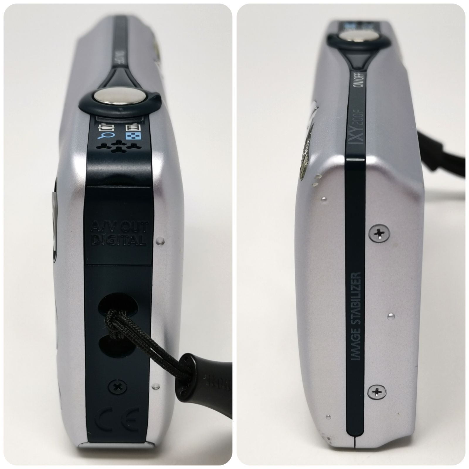 カメラ キャノン IXY 200F シルバー デジカメ デジタルカメラ 充電器
