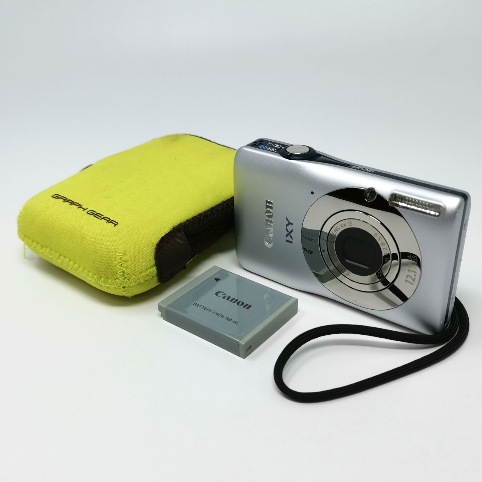 【動作確認済】Canon IXY200F デジカメ 充電器 SDカード付 カメラ キャノン IXY 200F シルバー デジカメ デジタルカメラ 充電器