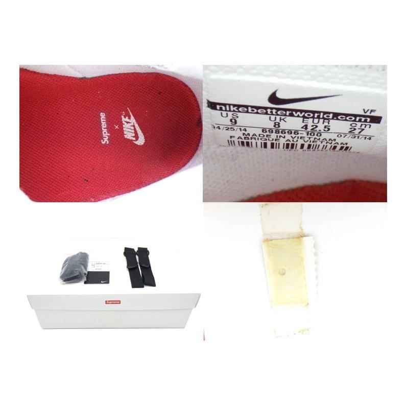  ナイキ NIKE シュプリーム Supreme 14 AW AIR FORCE 1 HIGH SP WORLD FAMOUS WHITE 698696 100 エア フォース ハイ ワールドフェイマス ホワイト スニーカー 46128 スニーカー 靴
