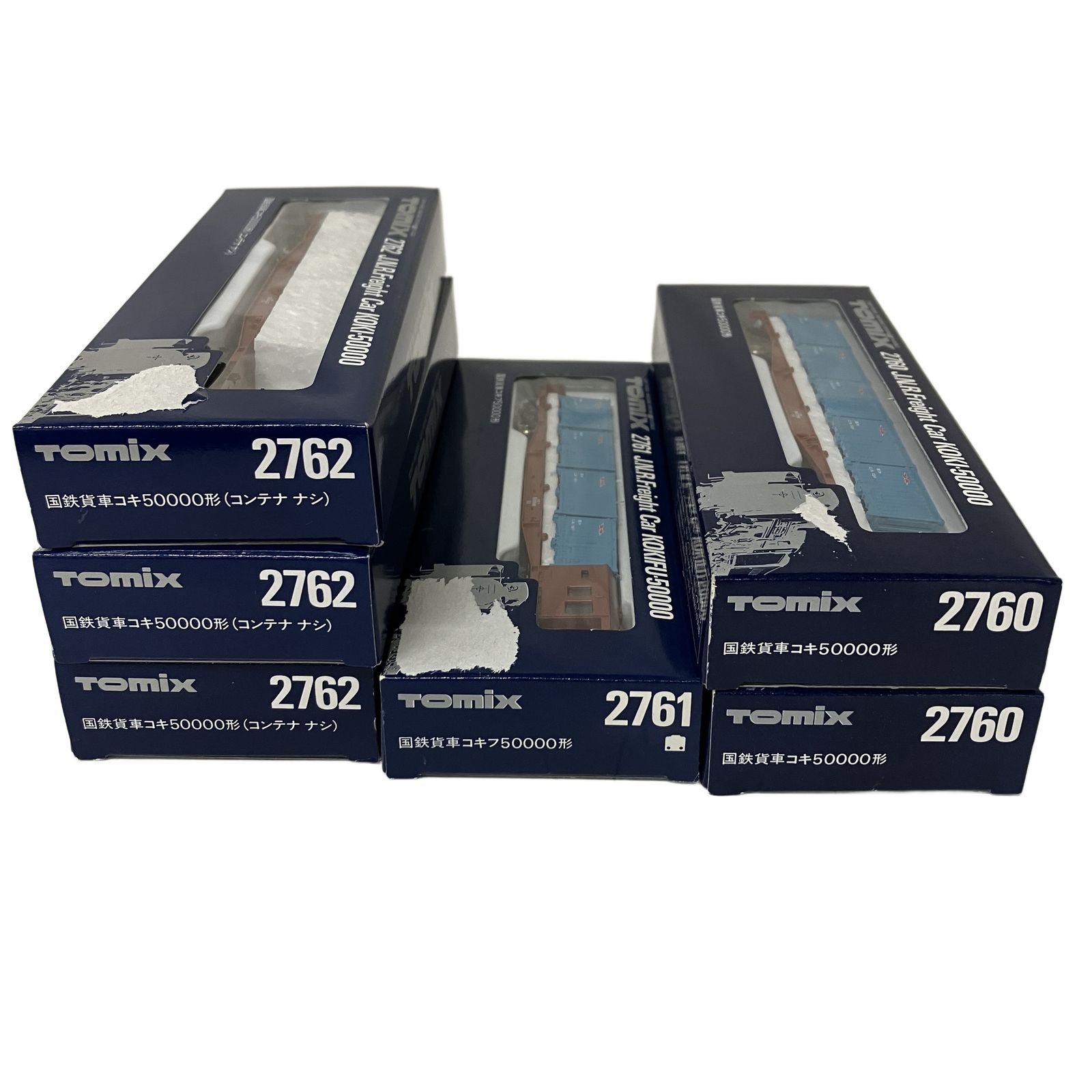 TOMIX 2760 2761 2762 国鉄貨車 コキ50000形 コンテナ搭載 コンテナ