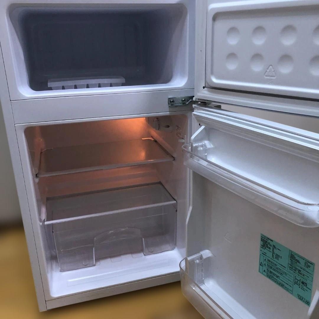 Haier ハイアール 85L 2ドア冷凍冷蔵庫 BR-85A ホワイト 2021年製 小型