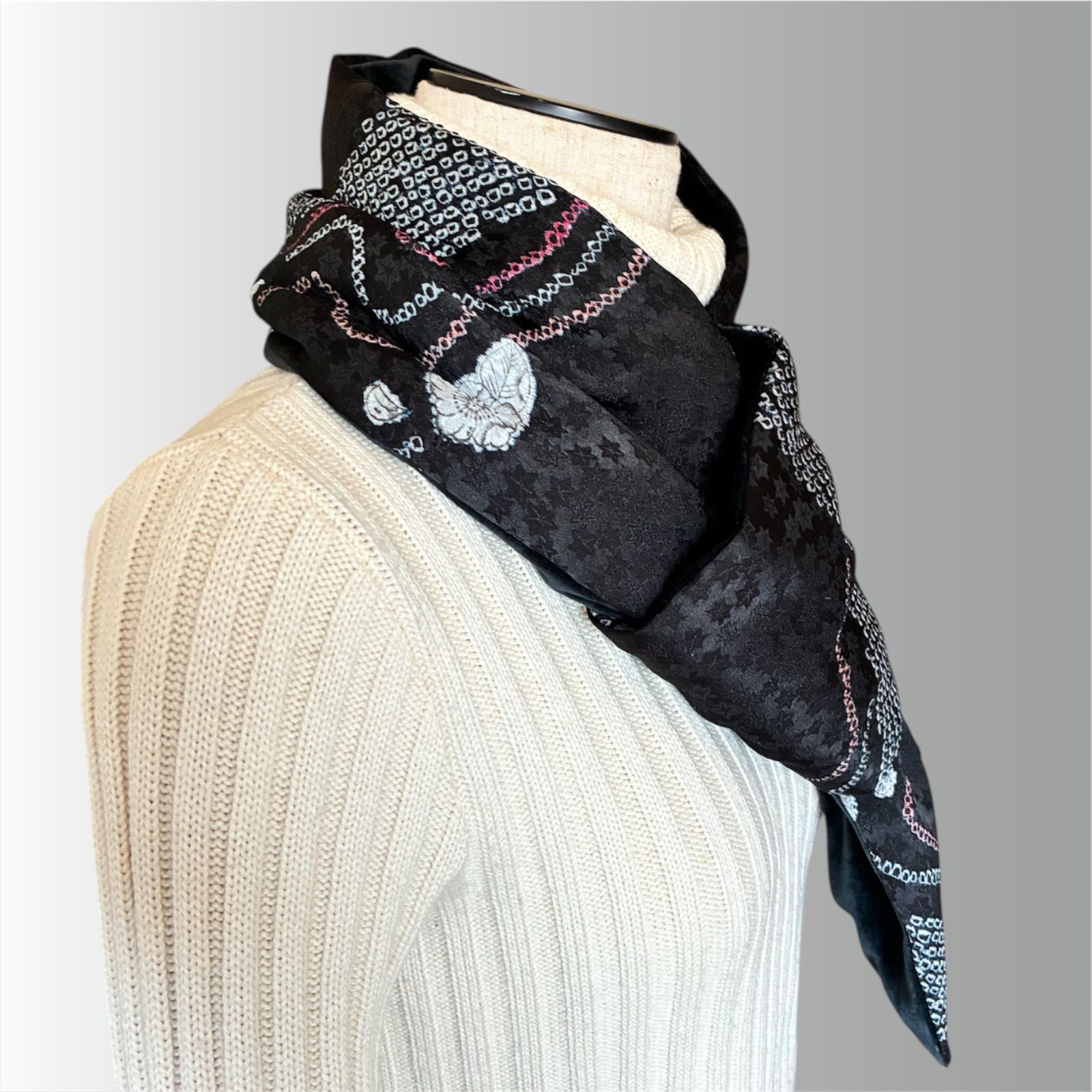 着物リメイク　マフラー　のりさんページ 型紙いらずの着物リメイク はおりもの: ベスト ジャケット コート