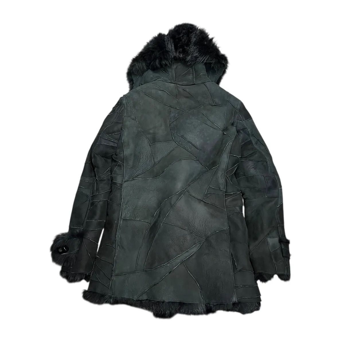 トルネードマート トスカーナリアルムートンコート M パッチワーク ブラック 黒 TORNADO MART ファー ムートンコート トスカーナ スクラップ シープ