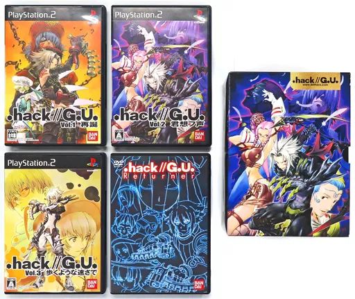 中古】PS2ソフト .hack//G.U. Vol.1～Vol.3 + アニメDVD「.hack//G.U.