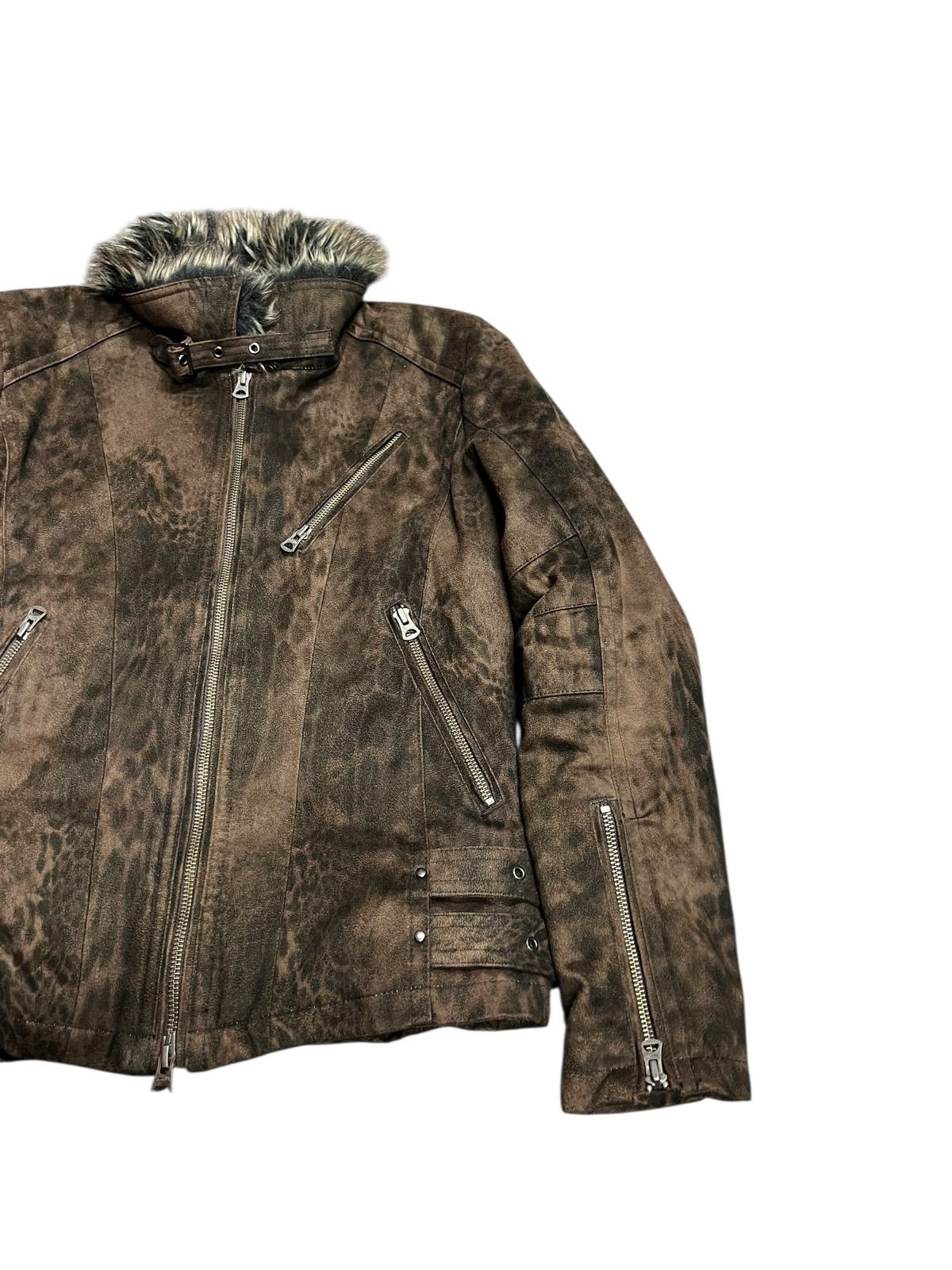 archive tornado mart レオパード マイクロスウェード ライダース