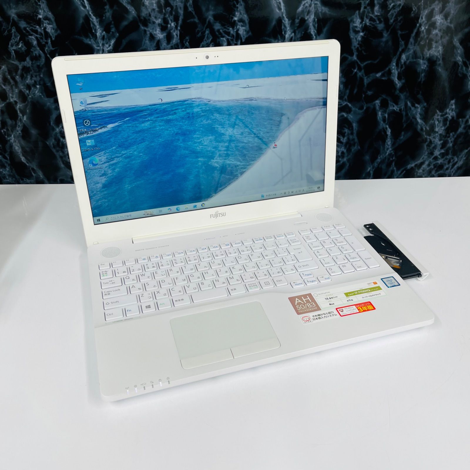 富士通 LIFEBOOK AH50/C3 core i7 7700HQ◇8GB◇SSD256GB 2242 - メルカリ