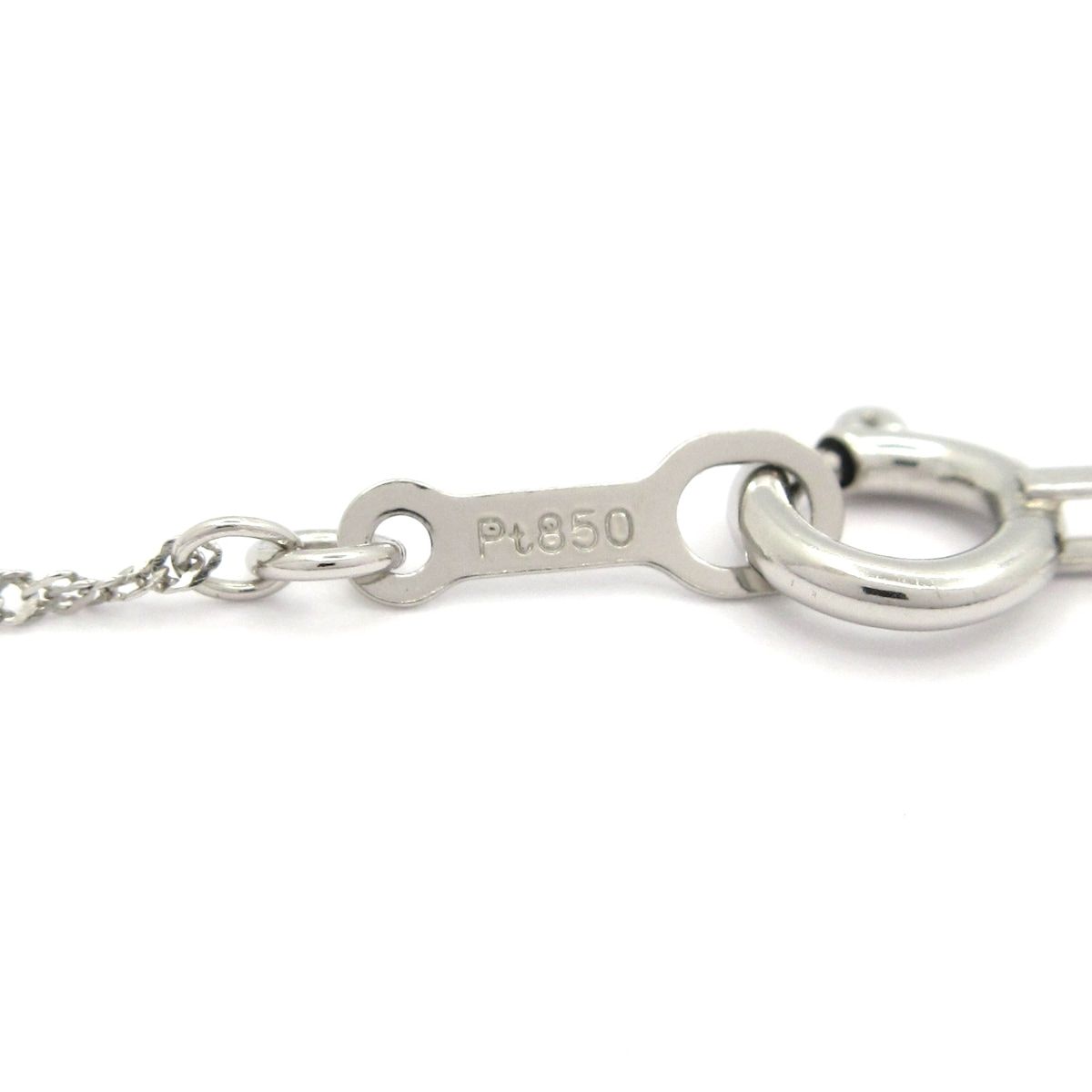  Unbranded ノーブランド ネックレス Pt 850 900 ダイヤモンド 総重量 0 8 g 40刻印 ネックレス アクセサリー