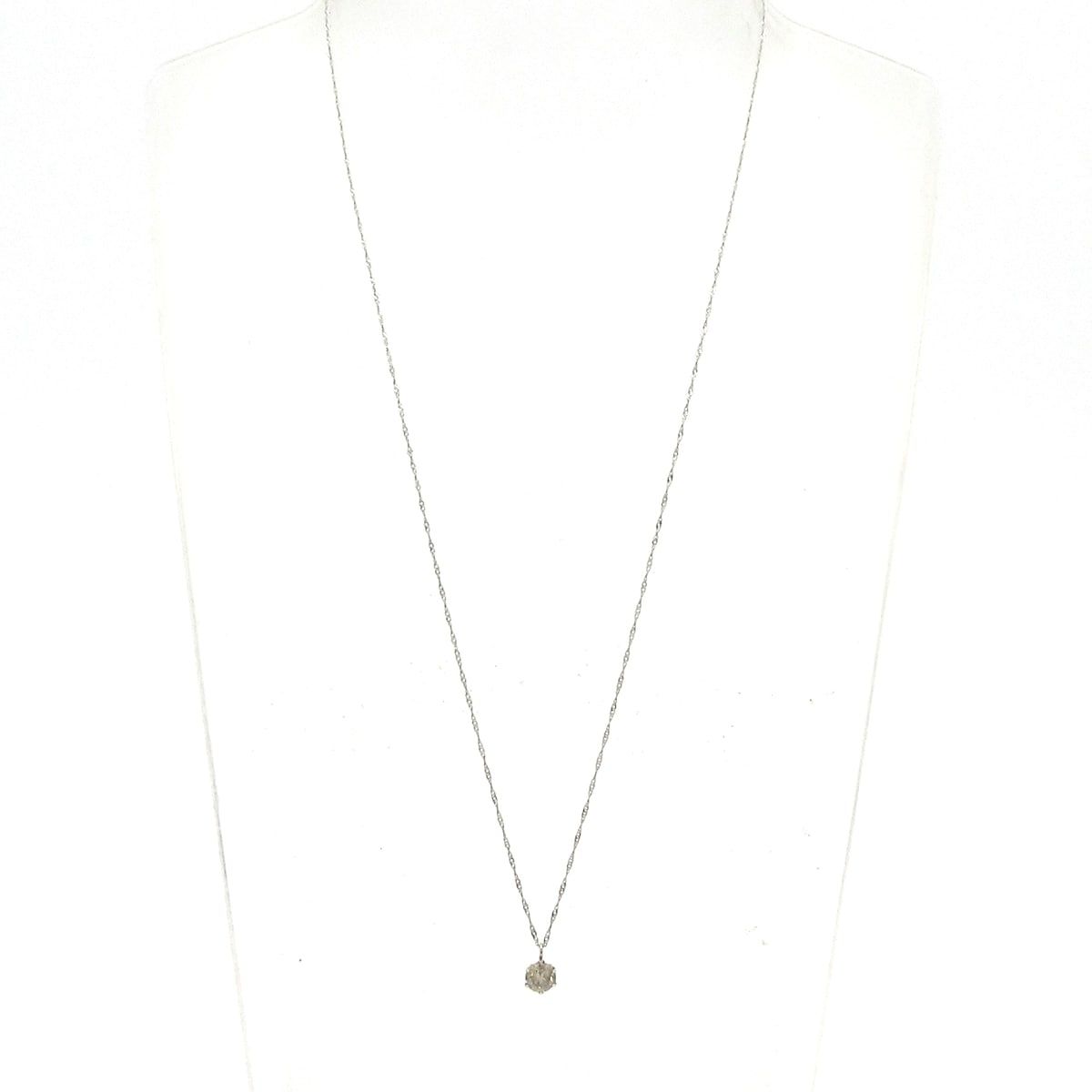 Unbranded ノーブランド ネックレス Pt 850 900 ダイヤモンド 総重量 0 8 g 40刻印