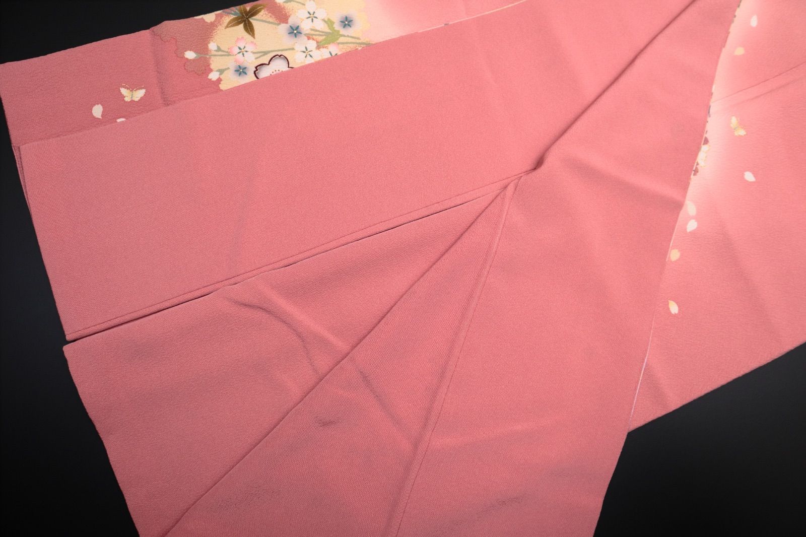  超 市 振袖 薄紅地桜 鈴乃屋扱い 振袖 着物