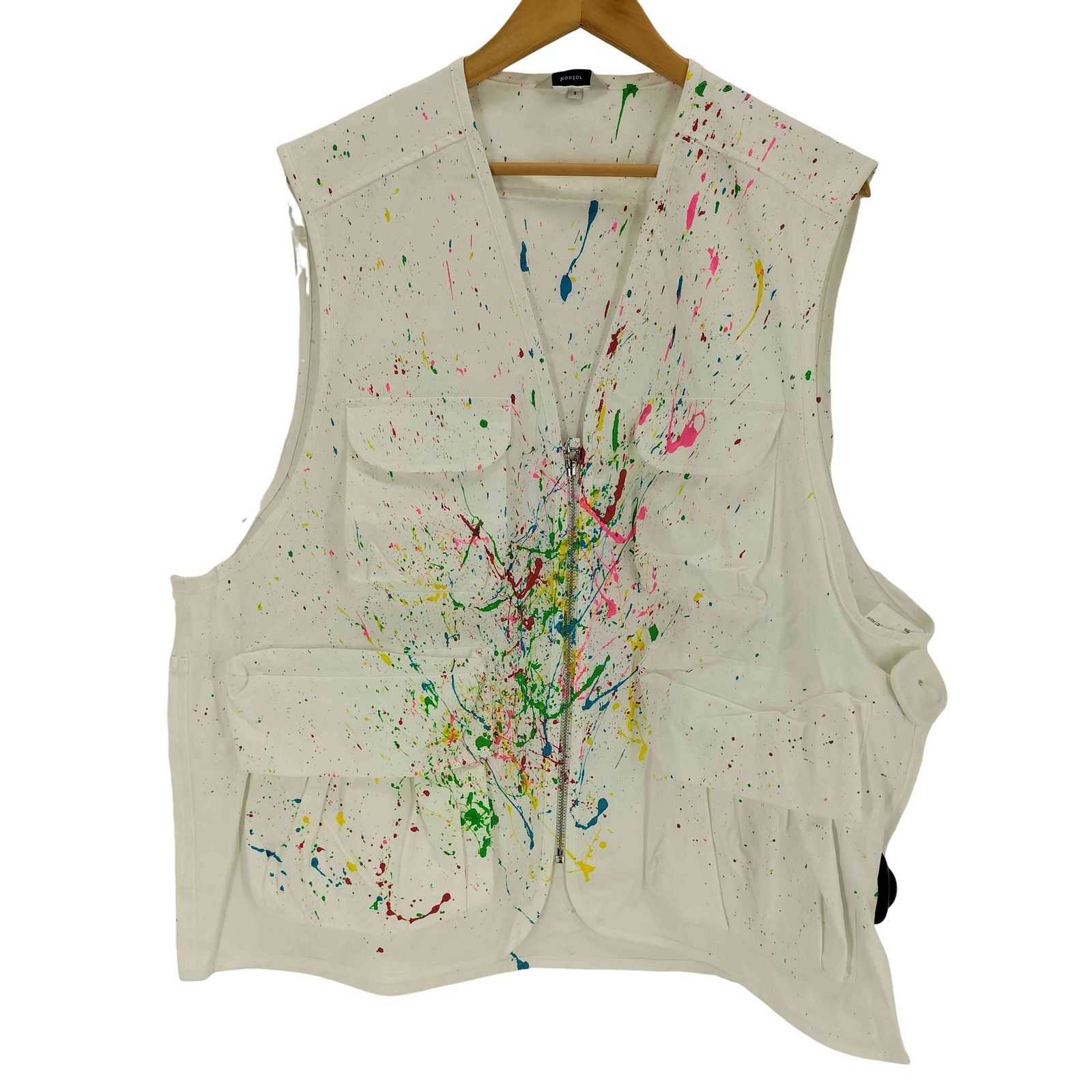 kontor(コントール) WAGAMAMA別注 Real Hand Painted Vest メンズ JPN：3 【中古】【ブランド古着バズストア】 コントール kontor WAGAMAMA別注 Real Hand Painted Vest メンズ JPN