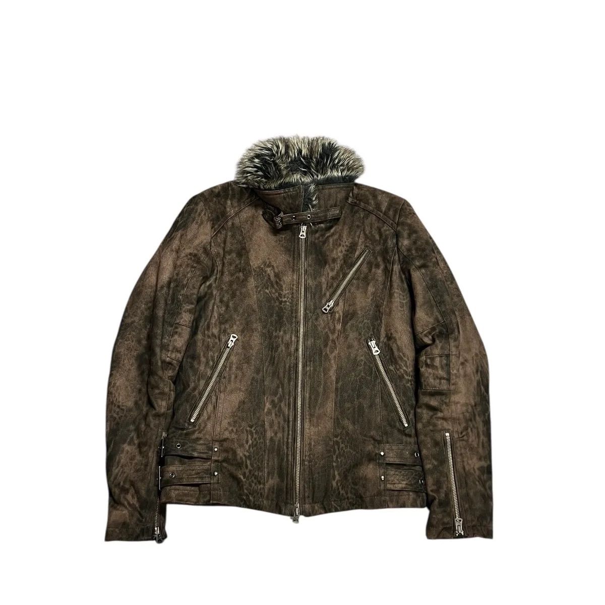 archive tornado mart レオパード マイクロスウェード ライダース