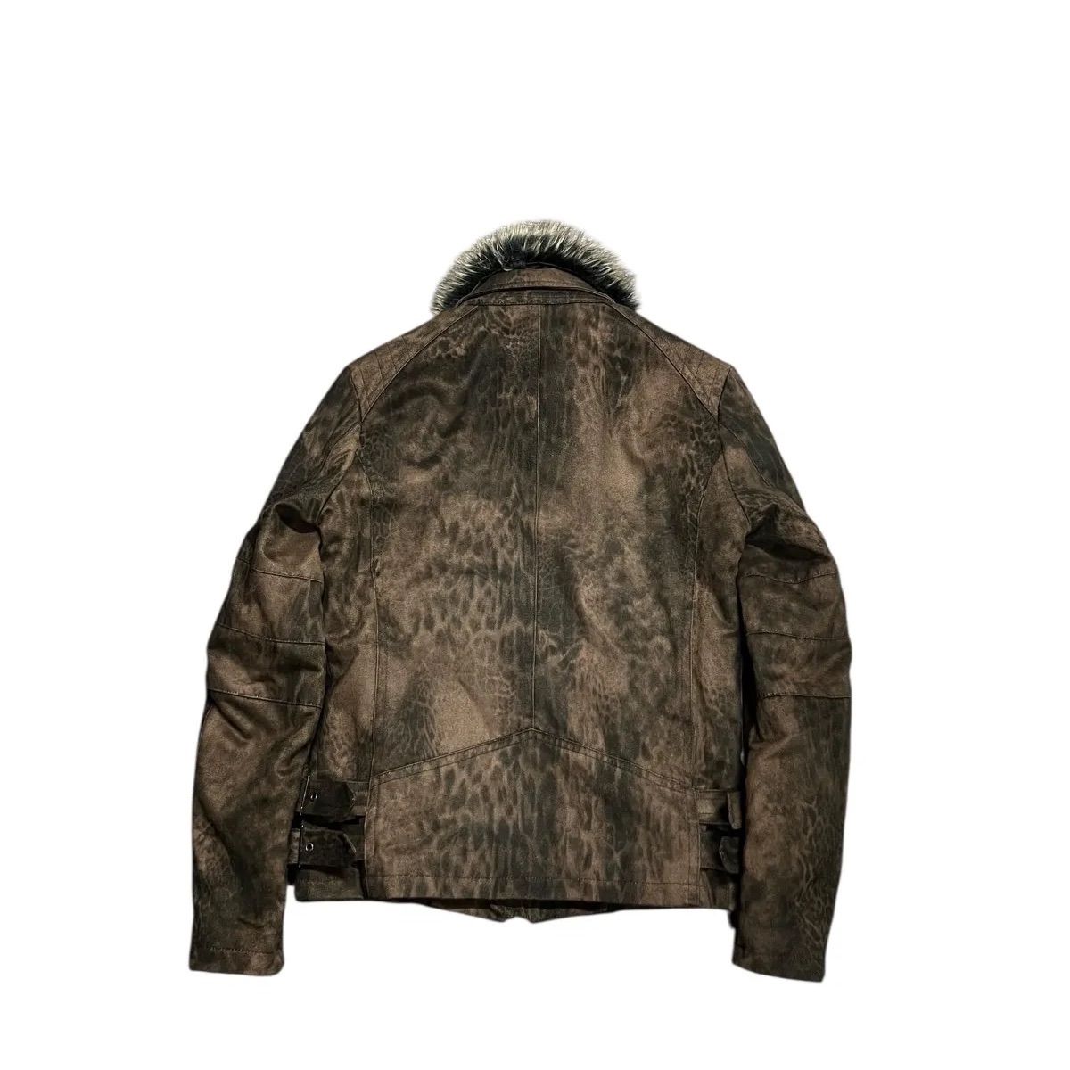 archive tornado mart レオパード マイクロスウェード ライダース