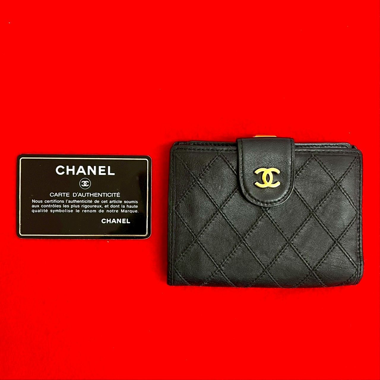 極 美品 カード シール有 1番台 CHANEL シャネル ビコローレ ココ