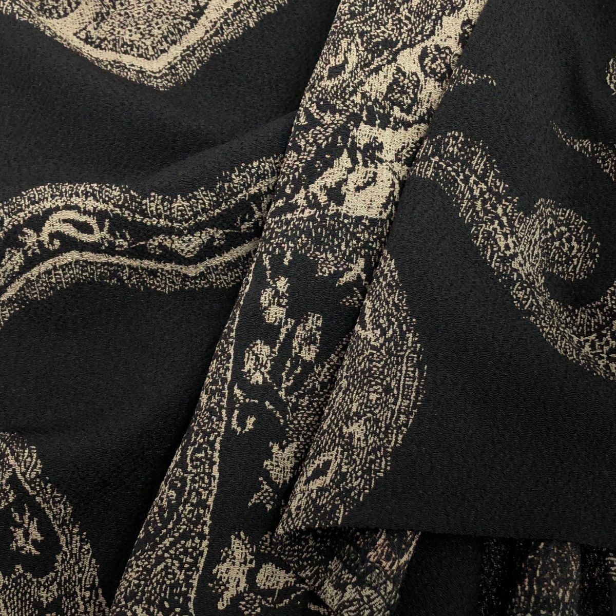 詩仙堂 シセンドウ 総柄ロングコート サイズ表記なし ちりめん/和柄