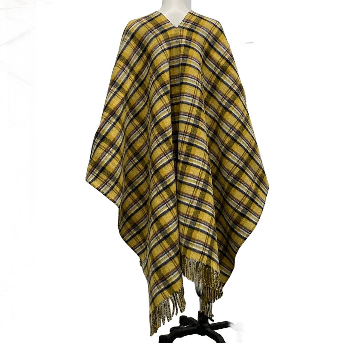 GUCCI(グッチ) ポンチョ レディース美品 - ダークイエロー×ダーク