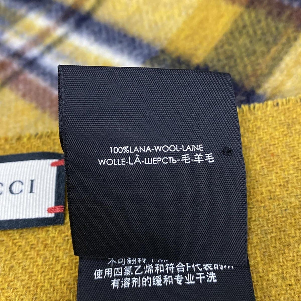 GUCCI(グッチ) ポンチョ レディース美品 - ダークイエロー×ダーク