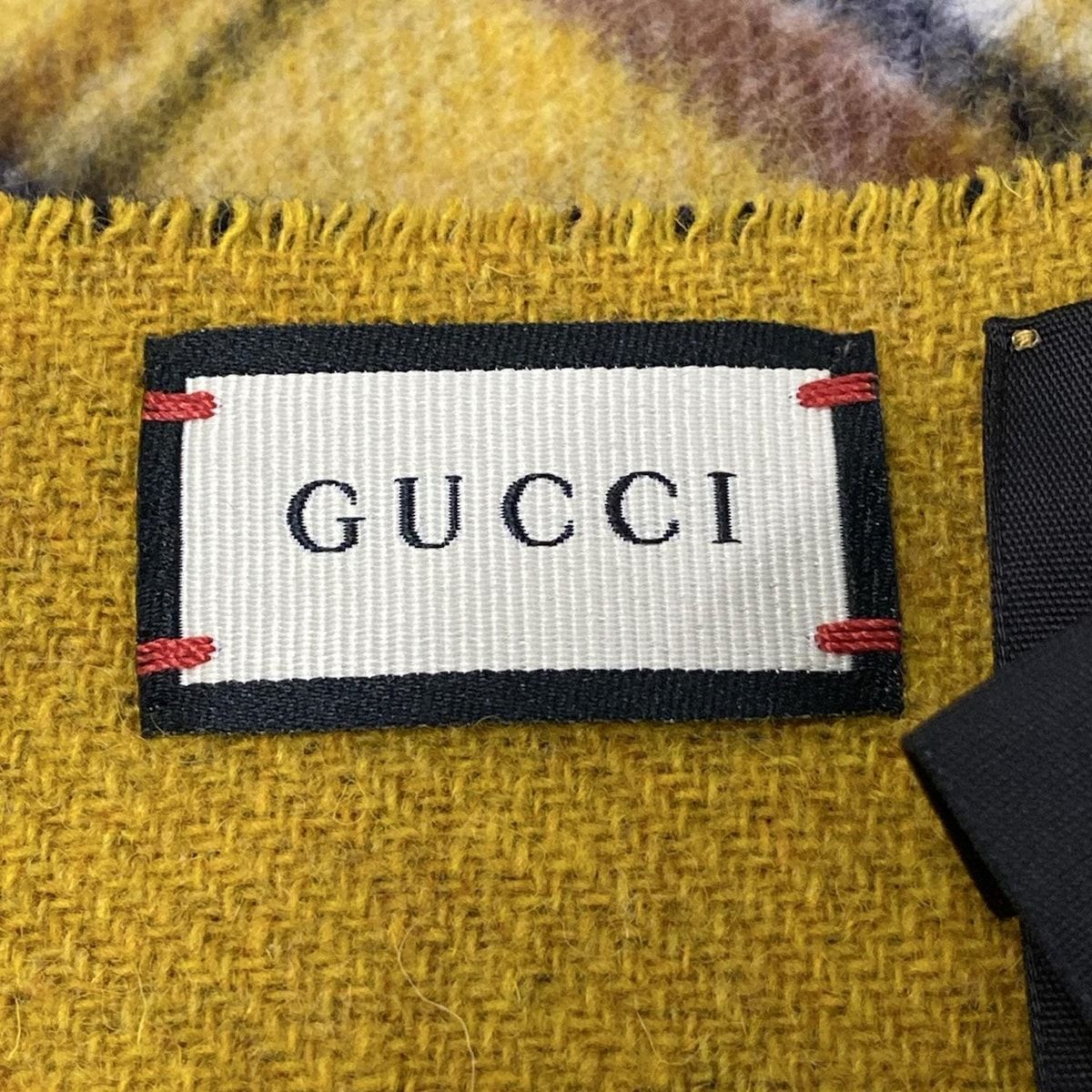 GUCCI(グッチ) ポンチョ レディース美品 - ダークイエロー×ダーク