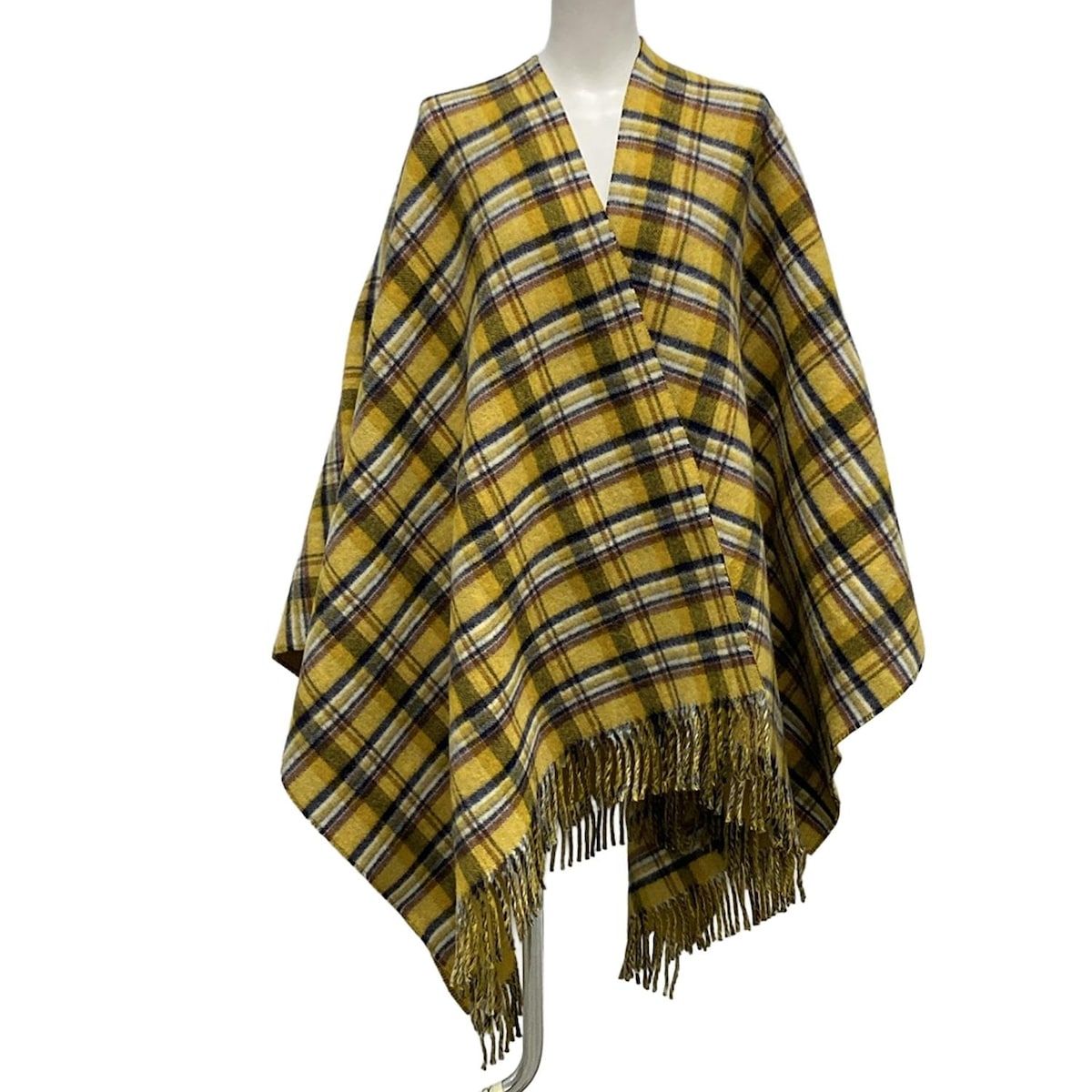 GUCCI ポンチョ美品 GUCCI(グッチ) ポンチョ レディース美品 - ダークイエロー×ダーク