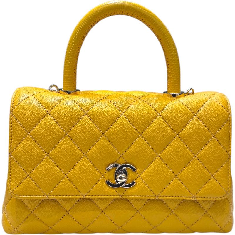 シャネル CHANEL ココハンドルXS A92990 ランダム イエロー シルバー