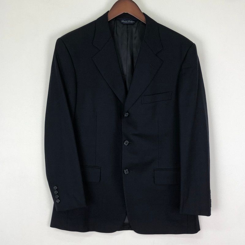 【品】Brooks Brothers ブルックスブラザーズ WOOL 2BUTTON SUIT ウール 2ボタン スーツ ライトアウター 【145-251128-yy-17-tei】