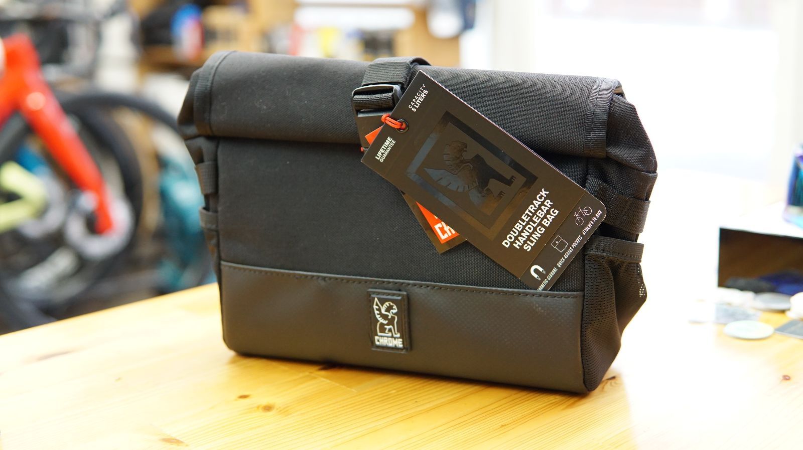 CHROME DOUBLETRACK HANDLEBAR BLACK