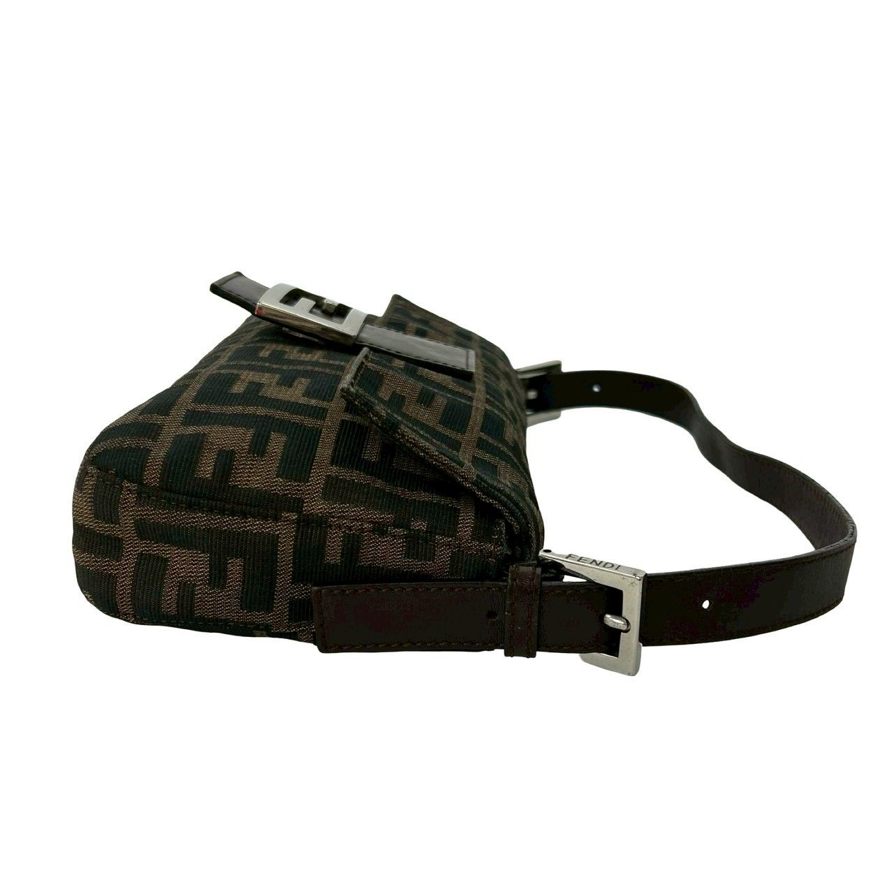 極 美品 希少品 FENDI フェンディ マンマバケット ズッカ FF 柄 ロゴ