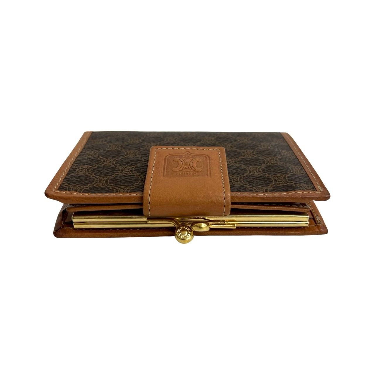 極 美品 CELINE セリーヌ ヴィンテージ マカダム 柄 トリオンフ ロゴ