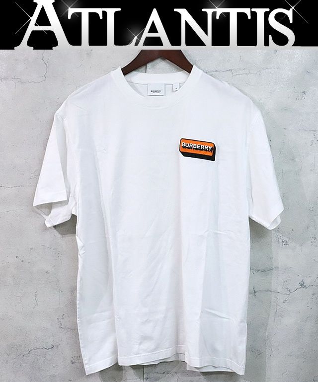 広尾店】 BURBERRY バーバリー 3Dロゴワッペン Tシャツ ホワイト