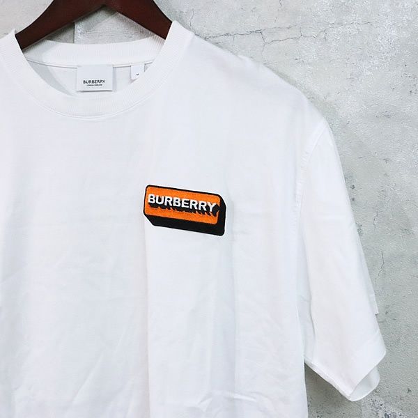 広尾店】 BURBERRY バーバリー 3Dロゴワッペン Tシャツ ホワイト