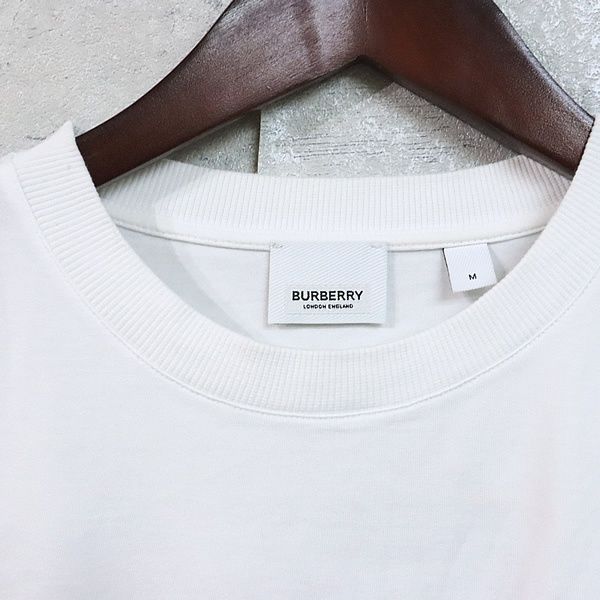 広尾店】 BURBERRY バーバリー 3Dロゴワッペン Tシャツ ホワイト