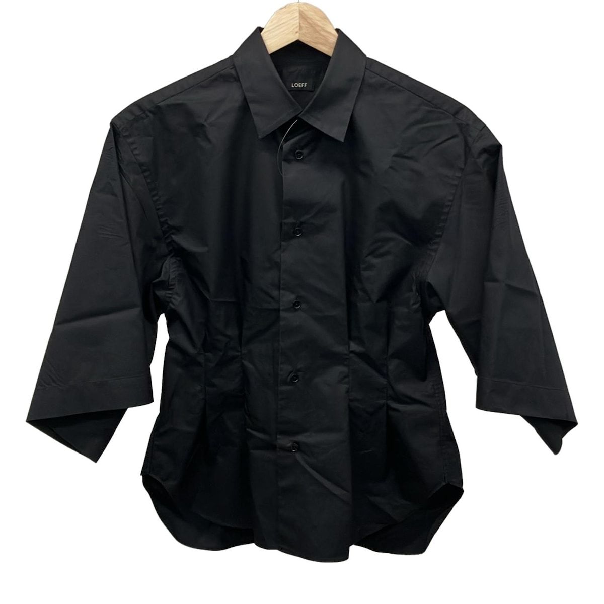 LOEFF ロエフ 半袖シャツブラウス レディース - 黒