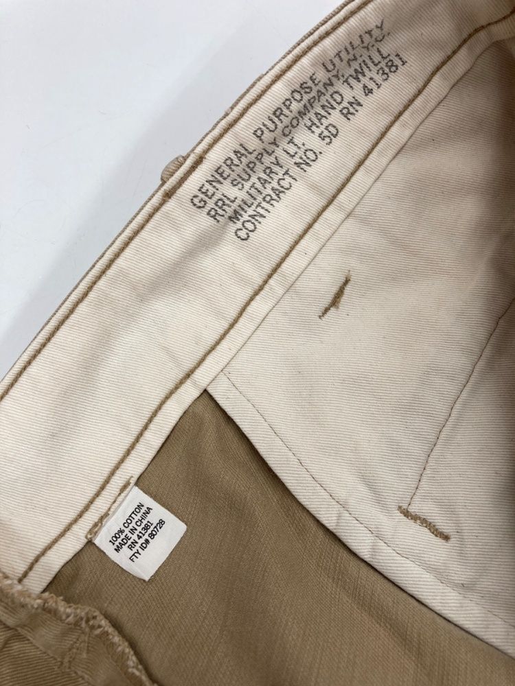 ダブルアールエル RRL OFFICER CHINO オフィサーズ チノ ボタンフライ