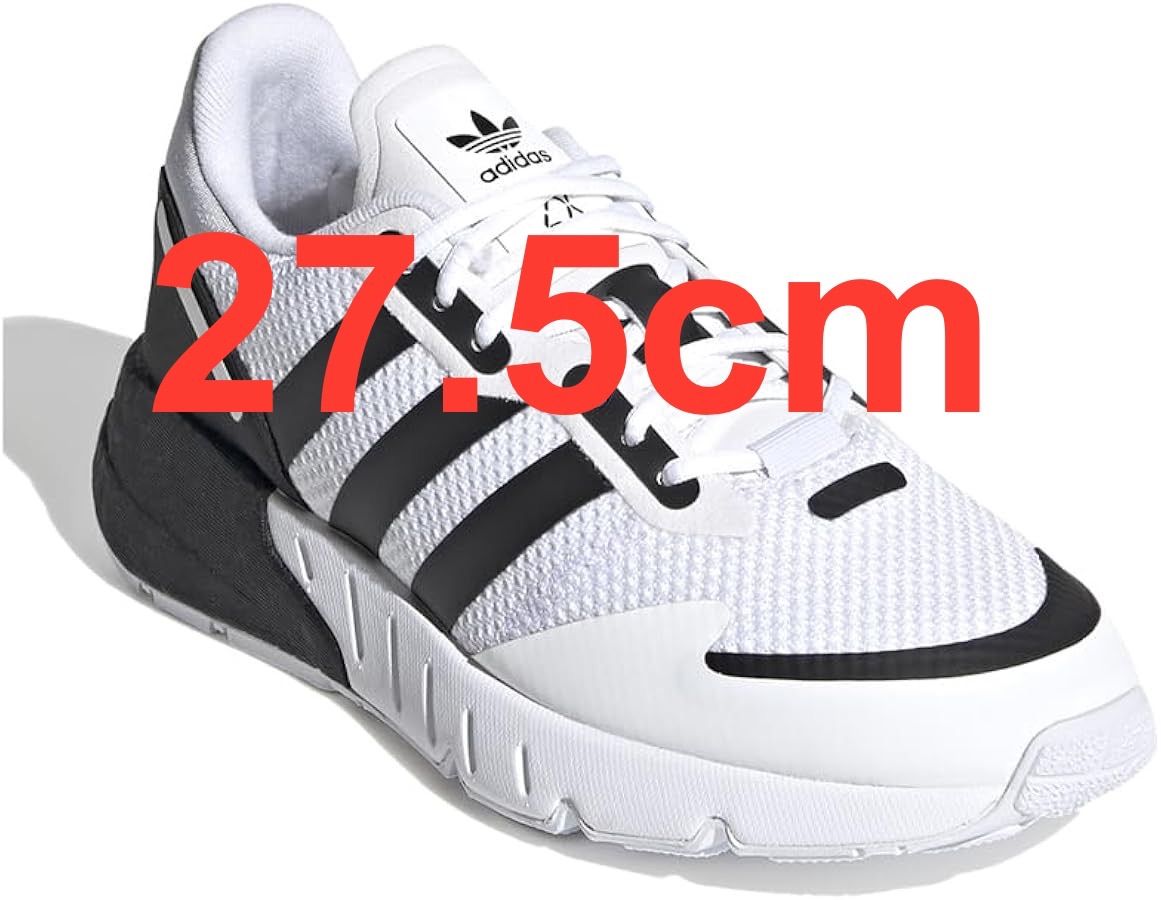 adidas】Zx 1K Boost スケートシューズ、ホワイト&ブラック 27.5cm