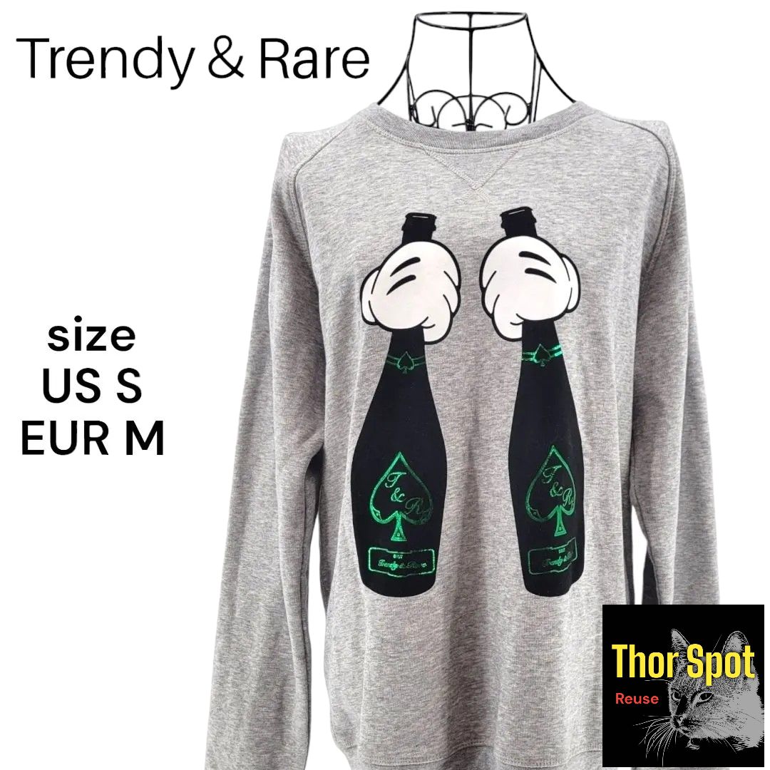 Trendy＆Rare トレンディアンドレア トレーナー ドンペリ スウェット 
