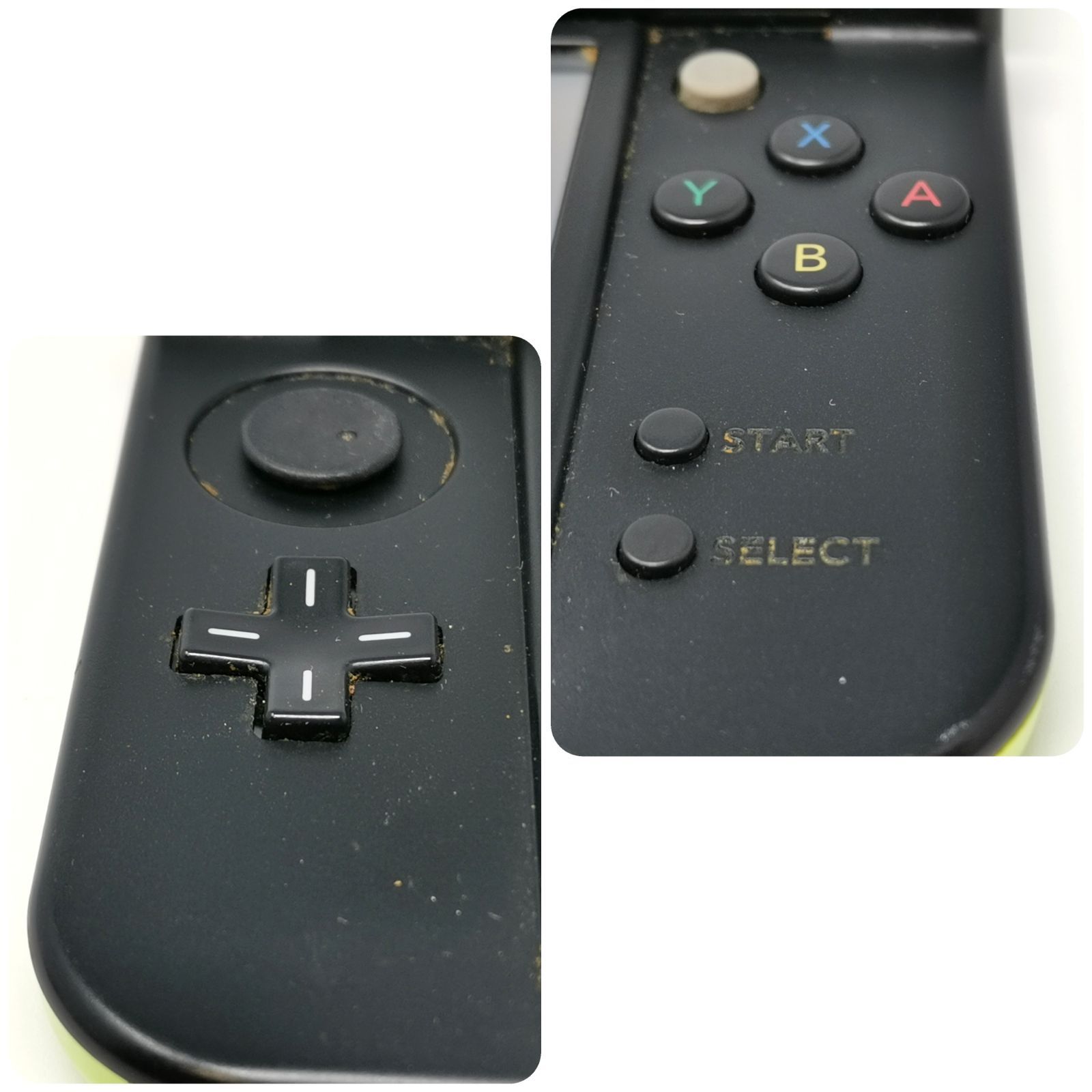 new Nintendo 3DS LL ライムグリーン ブラック ジャンク 充電器あり