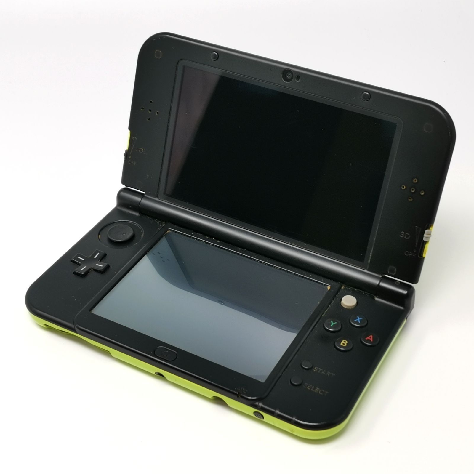 Nintendo 3 DS LL ライムグリーン ブラック 充電器あり タッチペンなし 管理番号